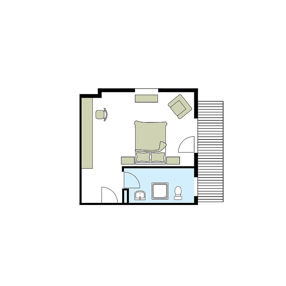 Ramsauhof double room Kulm room plan 