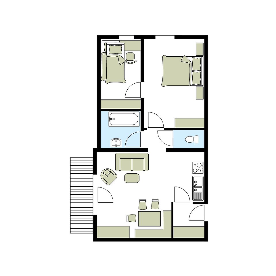 Apartment Mitterspitz Ramsauhof apartment Mitterspitz room plan 1