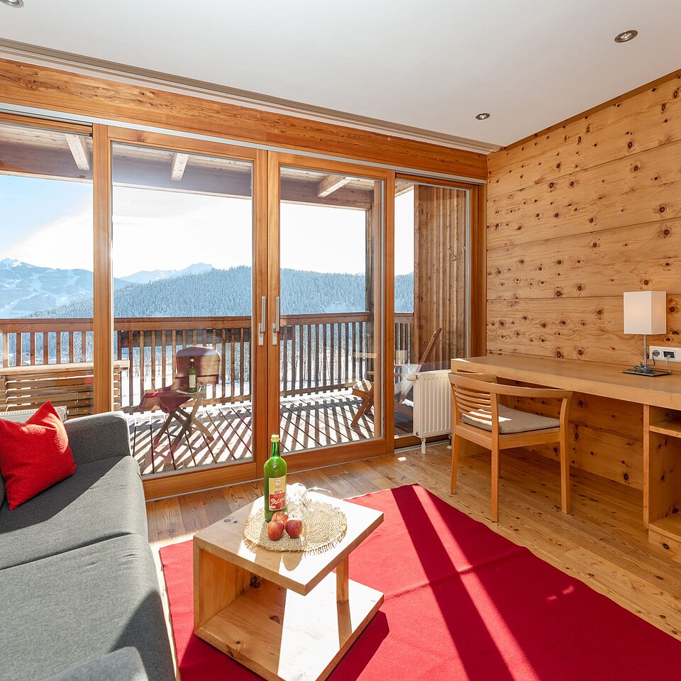 Ramsauhof Suite Ramsau living area © Christine Höflehner